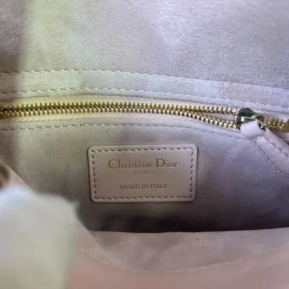 Lady Dior Mini Bag – Beige Lambskin with Gold Hardware - Picture 12 of 16